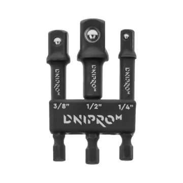 Dugókulcsadapter készlet Dnipro-M 1/4" 3/8" 1/2" (3 részes)