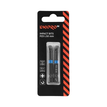Torziós ütvecsavarozó bit Dnipro-M PZ3 50 mm (2 db)