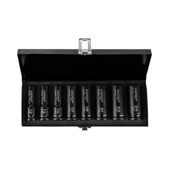 Hosszított gépi dugókulcs készlet Dnipro-M 1/2 "12-24 mm 8 db