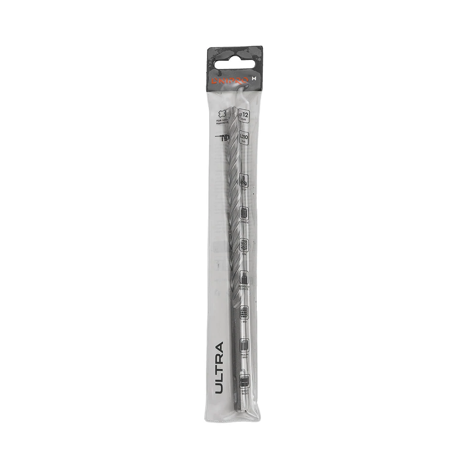 Vasbeton fúrószár Dnipro-M ULTRA 12 mm 210 mm SDS-Plus